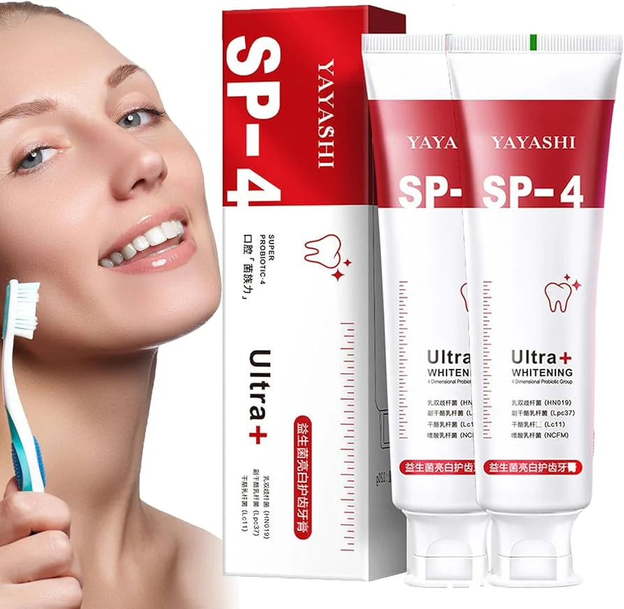 SP 4 Ultra Plus Strong Whitening Probiotic Toothpaste Pack Of 2