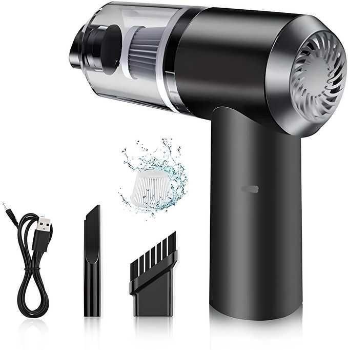 2-in-1 Vacuum Suction Cleaner & Air Duster – Wireless, Rechargeable & Portable