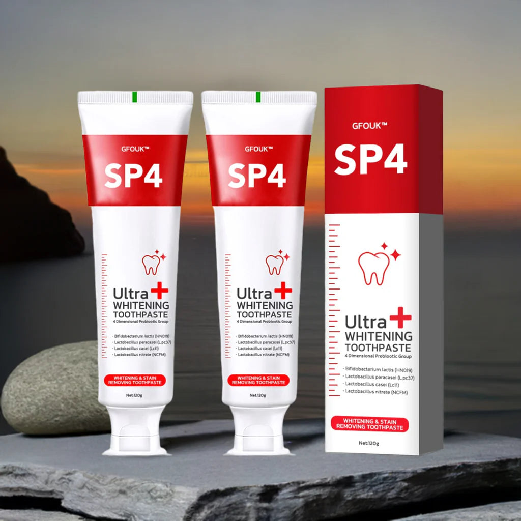 SP 4 Ultra Plus Strong Whitening Probiotic Toothpaste Pack Of 2