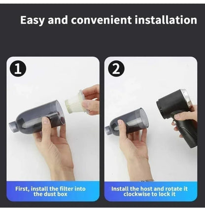 2-in-1 Vacuum Suction Cleaner & Air Duster – Wireless, Rechargeable & Portable